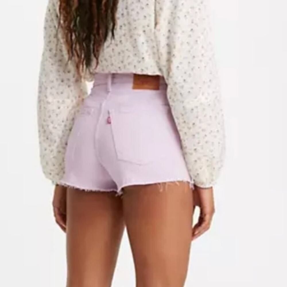 Levi's Light Purple Lavender Ribcage Shorts Size 29